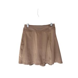 Athleta Girl School Day Skort Tan Pull On Stretch Basic Everyday Casual Medium
